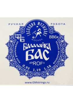 Набор струн для балалайки БАС Господин Музыкант BB6X