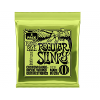 СТРУНЫ ДЛЯ ЭЛЕКТРОГИТАРЫ ERNIE BALL 3221 NICKEL WOUND SLINKY REGULAR 3 PACK 10-46 ЭРНИ БОЛЛ
