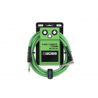 Инструментальный кабель Boss BIC-10A Green (3м) угловой/прямой 1/4 JACK