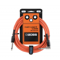 Инструментальный кабель Boss BIC-10A Orange (3м) угловой/прямой 1/4 JACK