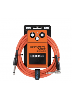 Инструментальный кабель Boss BIC-10A Orange (3м) угловой/прямой 1/4 JACK