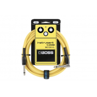 Инструментальный кабель Boss BIC-10A Yellow (3м) угловой/прямой 1/4 JACK