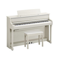 Цифровое пианино Yamaha CLP-875WB с банкеткой и блоком питания