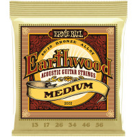 СТРУНЫ ДЛЯ АКУСТИЧЕСКОЙ ГИТАРЫ ЭРНИ БОЛЛ ERNIE BALL 2002 EARTHWOOD 80/20 BRONZE MEDIUM 13-56 