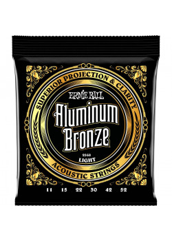 Струны для акустической гитары ERNIE BALL 2568 Aluminum Bronze Light 11-52