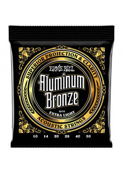  Струны для акустической гитары ERNIE BALL 2570 Aluminum Bronze Extra Light 10-50