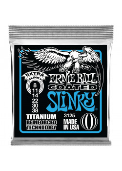 Струны для электрогитары Ernie Ball 3125 Slinky RPS Coated Titanium 8-38