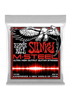 Струны для электрогитары 2915 M-Steel  Slinky STHB 10-52 Ernie Ball