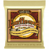 СТРУНЫ ДЛЯ 12 СТРУННОЙ АКУСТИЧЕСКОЙ ГИТАРЫ ЭРНИ БОЛЛ ERNIE BALL 2013 EARTHWOOD 80/20 BRONZE CUSTOM LIGHT 10-46 