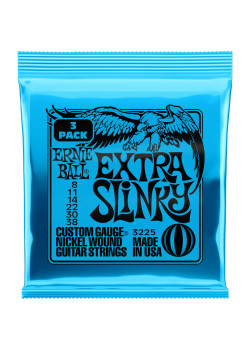 Струны для электрогитары Ernie Ball 3225 Extra Slinky Nickel Wound 8-38