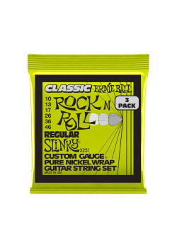 Струны для электрогитары Ernie Ball 3251 набор из 3-х комплектов струн