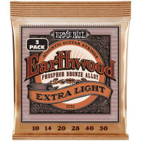 Струны для акустической гитары ERNIE BALL 3550 набор из 3-х комплектов струн