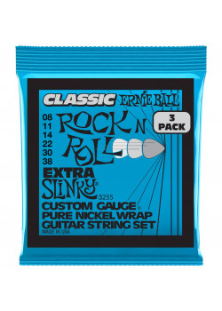 Струны для электрогитары Ernie Ball 3255 набор из 3-х комплектов струн