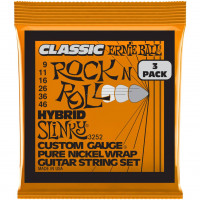 Струны для электрогитары Ernie Ball 3252 набор из 3-х комплектов струн