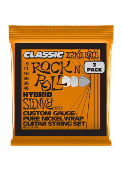 Струны для электрогитары Ernie Ball 3252 набор из 3-х комплектов струн
