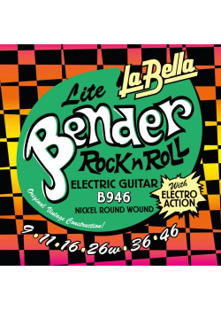 B946 The Bender Lite Комплект струн для электрогитары, никелированные, 9-46, La Bella