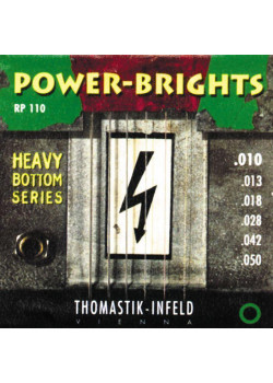 RP110 Power-Brights Heavy Bottom Комплект струн для электрогитары, 10-50, Thomastik