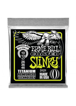 Струны для электрогитары никелированные 3121 RPS Slinky RPS Coated Titanium 10-46 Ernie Ball
