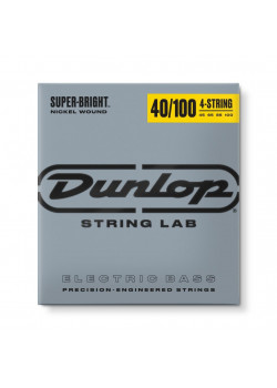 DBSBN40100 Super Bright Комплект струн для бас-гитары, никелированные, Light, 40-100, Dunlop
