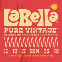 PV1046 Pure Vintage Комплект струн для электрогитары, никель, 10-46, La Bella