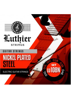 LU-108N Комплект струн для электрогитары, никелированные, 10-48, Luthier
