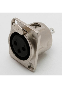 S3FDX Разъем панельный XLR 3p female, SHNOOR