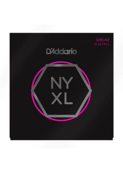 NYXL0942 NYXL Комплект струн для электрогитары, никелированные, Super Light, 09-42, D'Addario