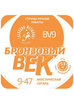 BV09 Бронзовый Век №09 Комплект струн для акустической гитары, 009-047, Господин Музыкант