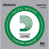 NW019 Nickel Wound Отдельная струна для электрогитары, .019, D'Addario