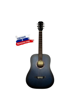D-Blue Гитара акустическая, синяя, Кунгурская Акустика