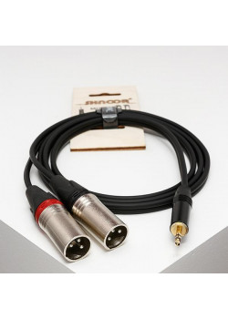 MJ2XM-20m Y-кабель 3,5мм миниджек - 2 XLRm, 20м, SHNOOR