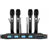 LS-214-4M Беспроводная микрофонная система, 4 ручных передатчика, LAudio LS-214-4M Беспроводная микрофонная система, 4 ручных передатчика, LAudio