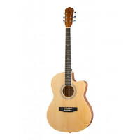 HS-3911-N Акустическая гитара, с вырезом, цвет натуральный, Naranda
