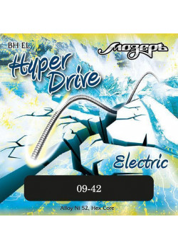 BH-EL Hyper Drive Комплект струн для электрогитары, никель/железо, 9-42, Мозеръ BH-EL Hyper Drive Комплект струн для электрогитары, никель/железо, 9-42, Мозеръ