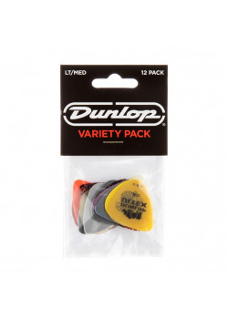 PVP101 Набор медиаторов Guitar LT/MED Pick Variety Pack  12шт, тонкие/средние, Dunlop
