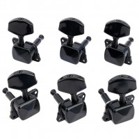 MX1351BK-3MX1352BK-3 Колки для гитары 3+3, черные, Musiclily