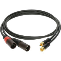 AL-RM0030 Кабель акустический RCA-XLRm, 30см, 2шт, Klotz