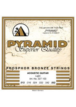 327100 Phosphor Bronze Комплект струн для акустической гитары, 12-52, Pyramid