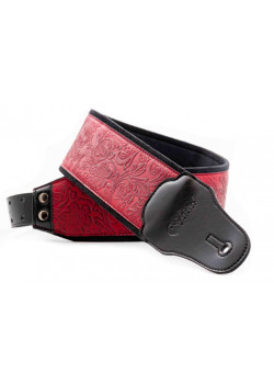 8419612001619 Groove Sandokan Red AA Ремень для гитары, текстиль/синтетика, RightOn Straps