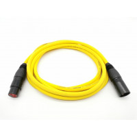 E1-XLR-M-F-0100-4 Кабель микрофонный (балансный), желтый, 1м, ZZcable E1-XLR-M-F-0100-4 Кабель микрофонный (балансный), желтый, 1м, ZZcable