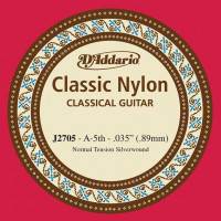 J2705 Classical Отдельная 5-ая струна для классической гитары, нейлон, норм. натяжение, D'Addario J2705 Classical Отдельная 5-ая струна для классической гитары, нейлон, норм. натяжение, D'Addario