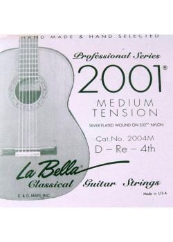 2004M Отдельная 4-я струна для гитары посеребреная La Bella