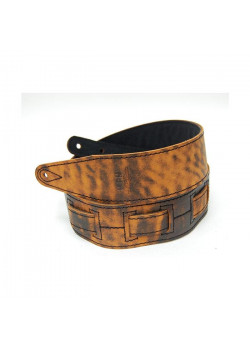 FL60027L21L Leather 21 Ремень для гитары, кожаный, Фокс, Fidel