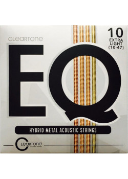 7810 EQ Hybrid Metal Комплект струн для акустической гитары, с покрытием, 10-47, Cleartone