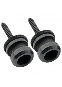 MX2700BK-2 Крепление ремня, черное, 2 шт, Musiclily