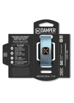 DMMD06 Демпфер гитарный, кожа, средний, синий металлик, IBOX