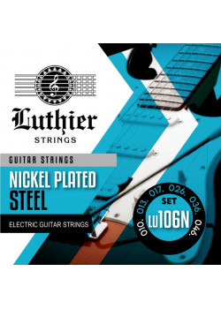 LU-106N Комплект струн для электрогитары, никелированные, 10-46, Luthier