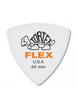456R.60 Tortex Flex Медиаторы, 72шт, толщина 0,60мм, треугольные, Dunlop