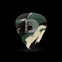 1CCF4-10 Camouflage Медиаторы, целлулоид, 10шт, средние, камуфляжная расцветка, Planet Waves