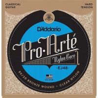 EJ48 PRO ARTE Струны для классической гитары нейлоновые Hard D`Addario
